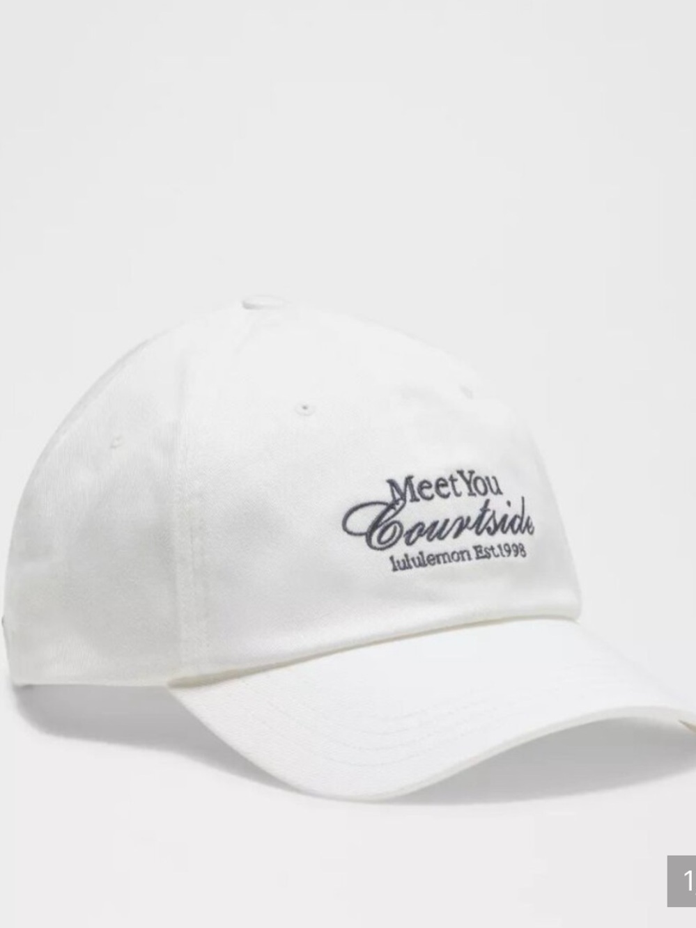 Lululemon Unisex Classic Ball
Cap Meet You Courtside
Wht/TRNV L/XL NWT